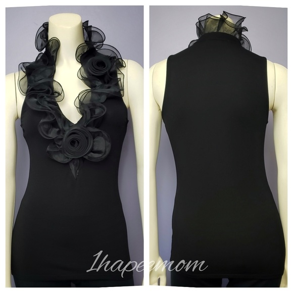 Blouse | Black Top | White House Black Market - Picture 3 of 8